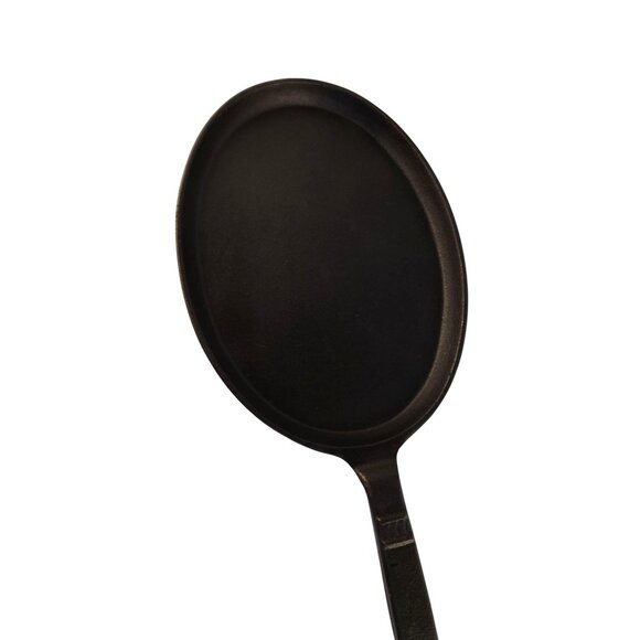 Cast Iron Oval Fajita Skillet Griddle Pan Skillet Cooking Surface With Handle - Picture 12 of 13